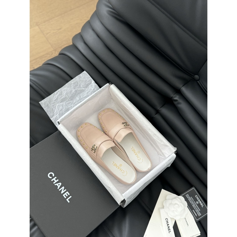 Ch*el leather shoes
